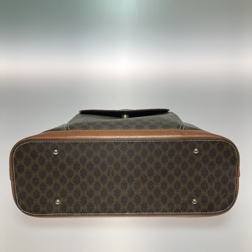 Celine Macadam Half Moon Handbag Brown markings - Picture 4 of 10